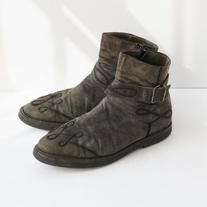 80s - SUSAN BENNIS - WARREN EDWARDS - Boots - Men's - 10 - BLK Suede